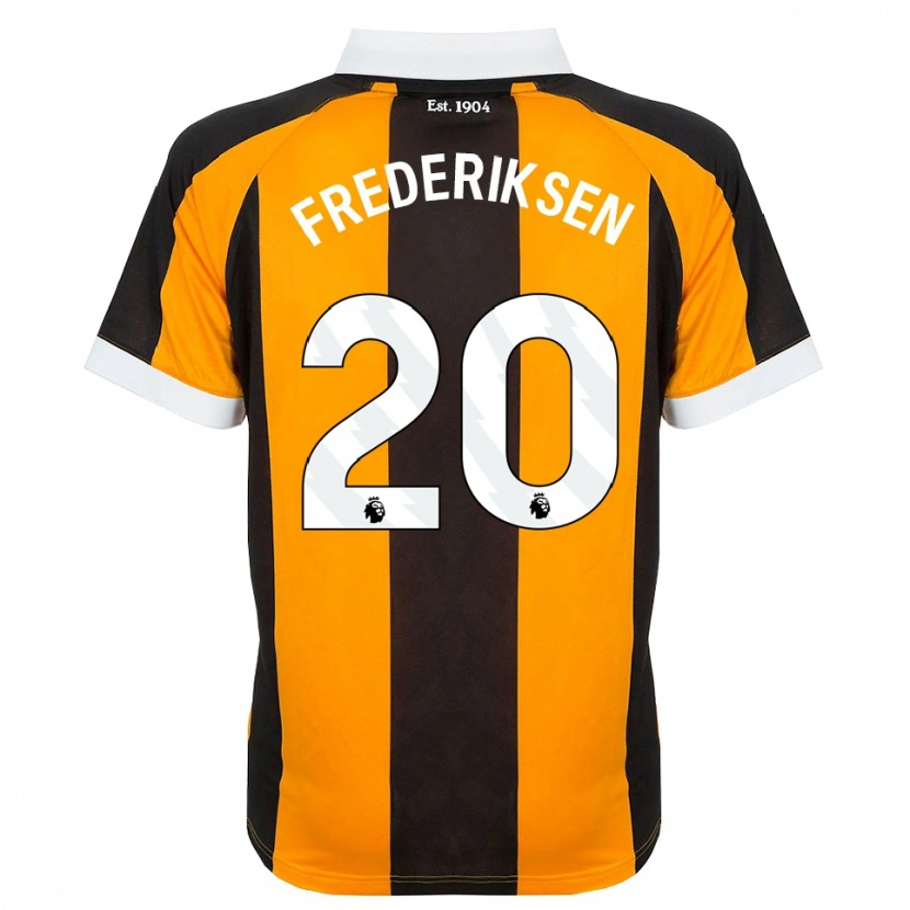 Danxen Kinder Abbey Frederiksen #20 Orange Schwarz Weiß Heimtrikot Trikot 2026/27 T-Shirt