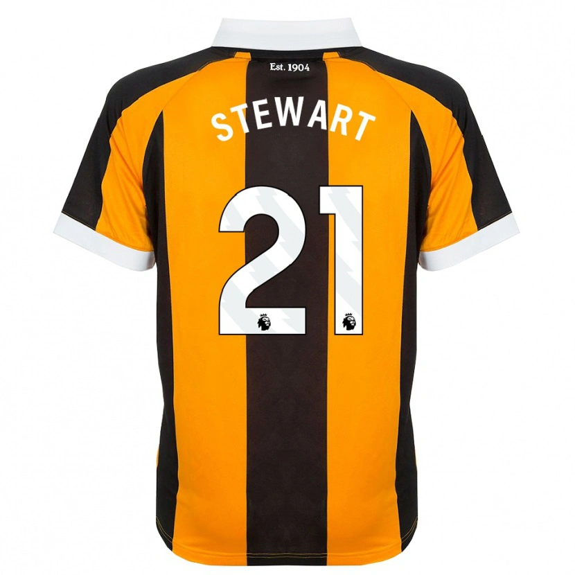 Danxen Kinder Alice Stewart #21 Orange Schwarz Weiß Heimtrikot Trikot 2026/27 T-Shirt