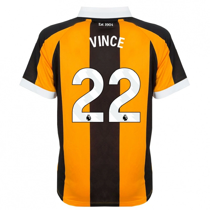 Danxen Kinder Anna Vince #22 Orange Schwarz Weiß Heimtrikot Trikot 2026/27 T-Shirt