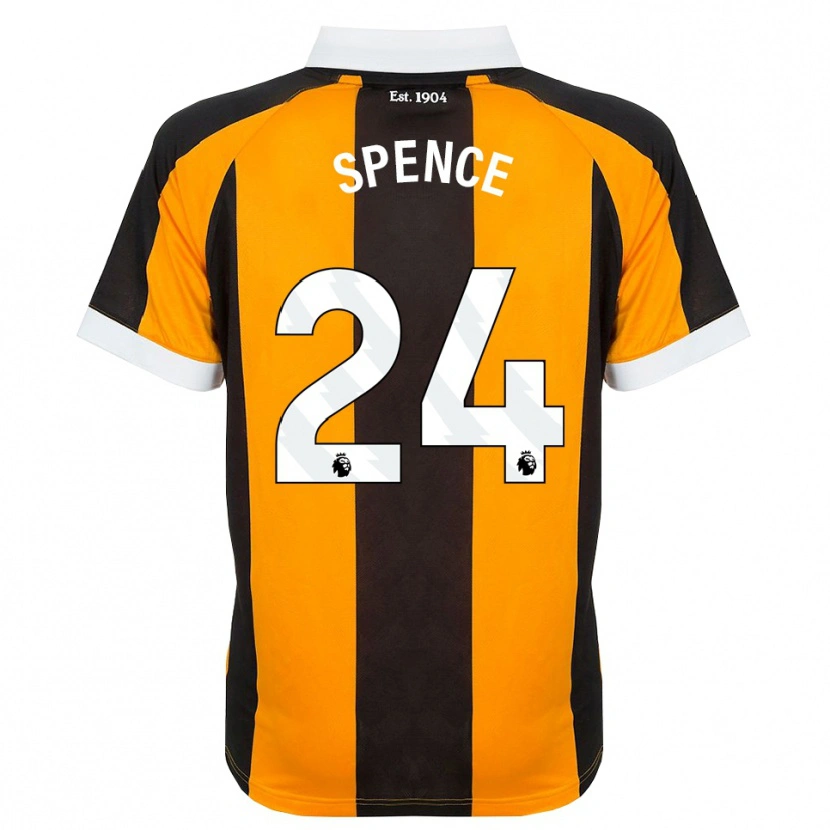 Danxen Kinder Emily Spence #24 Orange Schwarz Weiß Heimtrikot Trikot 2026/27 T-Shirt