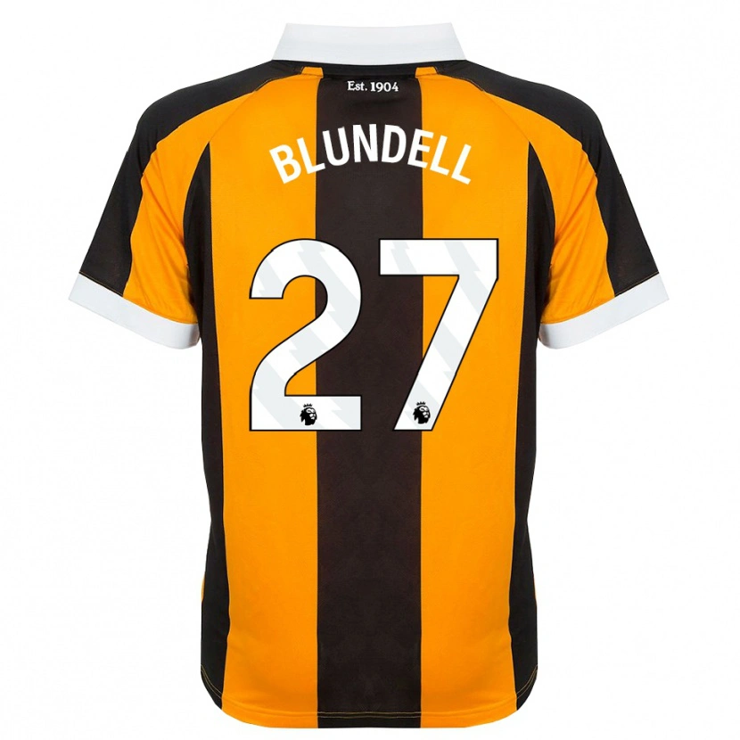 Danxen Kinder Maddie Blundell #27 Orange Schwarz Weiß Heimtrikot Trikot 2026/27 T-Shirt