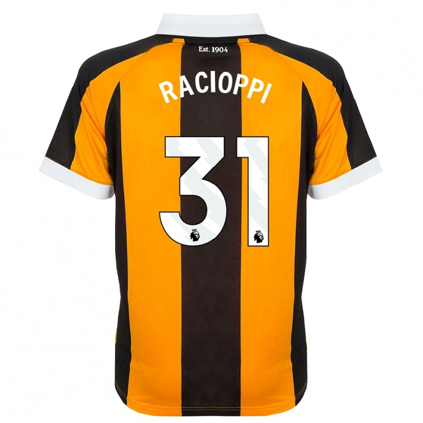 Danxen Kinder Anthony Racioppi #31 Orange Schwarz Weiß Heimtrikot Trikot 2026/27 T-Shirt