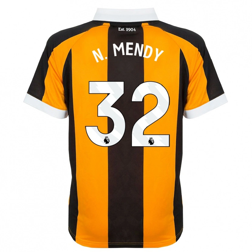 Danxen Kinder Nobel Mendy #32 Orange Schwarz Weiß Heimtrikot Trikot 2026/27 T-Shirt