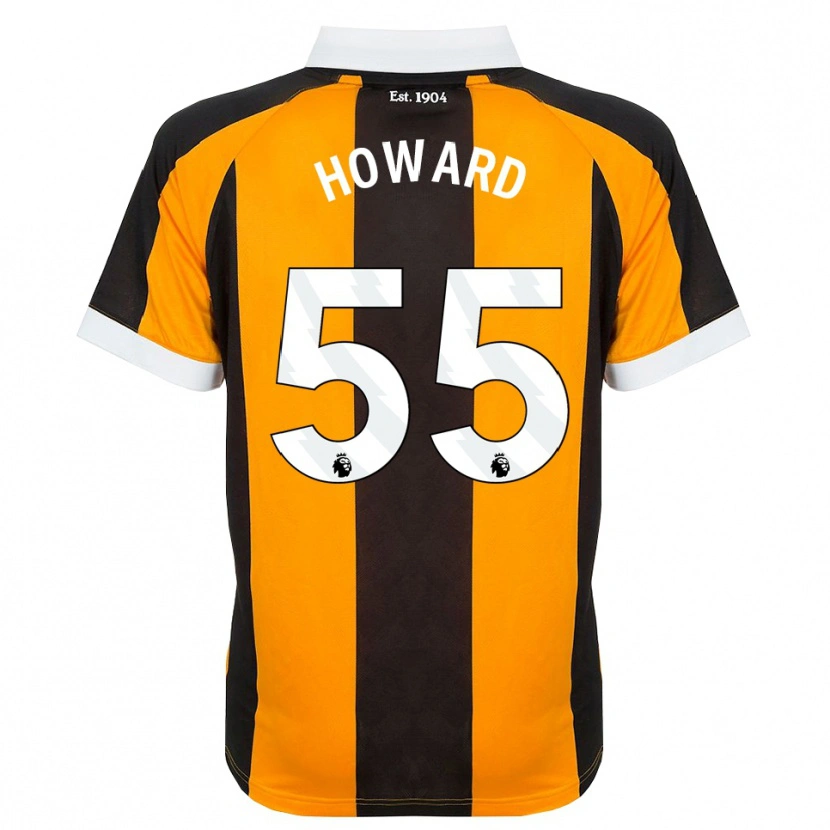 Danxen Kinder Archie Howard #55 Orange Schwarz Weiß Heimtrikot Trikot 2026/27 T-Shirt