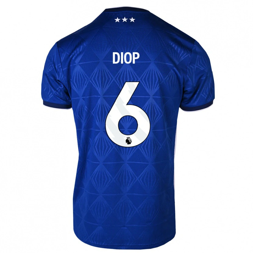 Danxen Kinder Issa Diop #6 Mittelblau Weiß Rot Heimtrikot Trikot 2026/27 T-Shirt