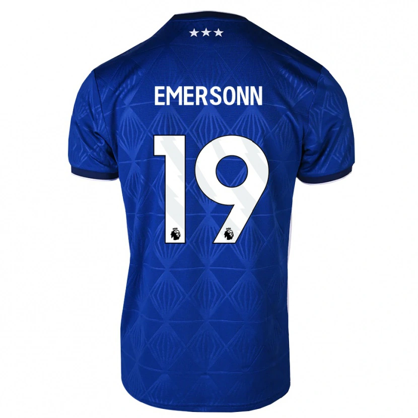 Danxen Kinder Emersonn Correia Da Silva #19 Mittelblau Weiß Rot Heimtrikot Trikot 2026/27 T-Shirt