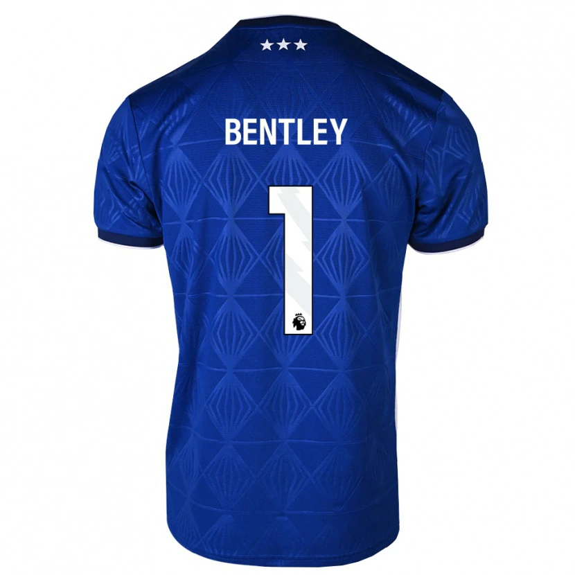 Danxen Kinder Josh Bentley #1 Mittelblau Weiß Rot Heimtrikot Trikot 2026/27 T-Shirt