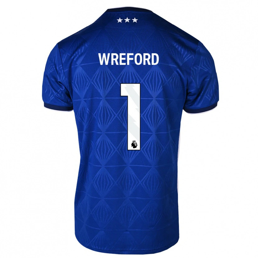 Danxen Kinder Ruben Wreford #1 Mittelblau Weiß Rot Heimtrikot Trikot 2026/27 T-Shirt