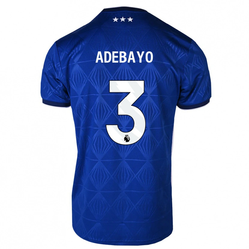 Danxen Kinder Praise Adebayo #3 Mittelblau Weiß Rot Heimtrikot Trikot 2026/27 T-Shirt