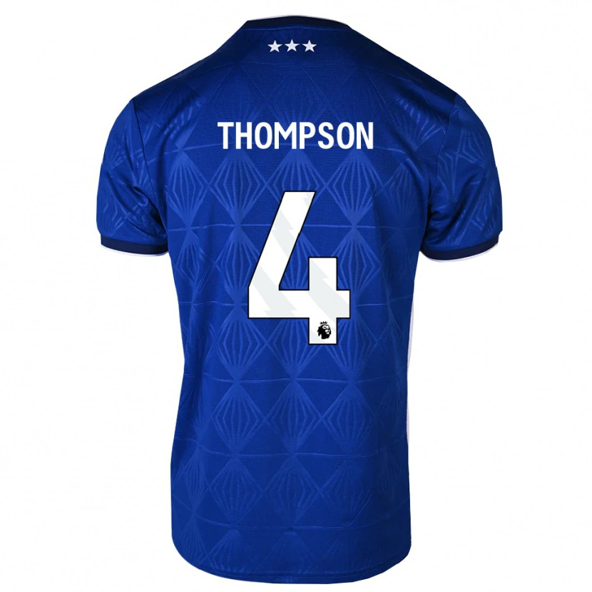 Danxen Kinder Zak Thompson #4 Mittelblau Weiß Rot Heimtrikot Trikot 2026/27 T-Shirt