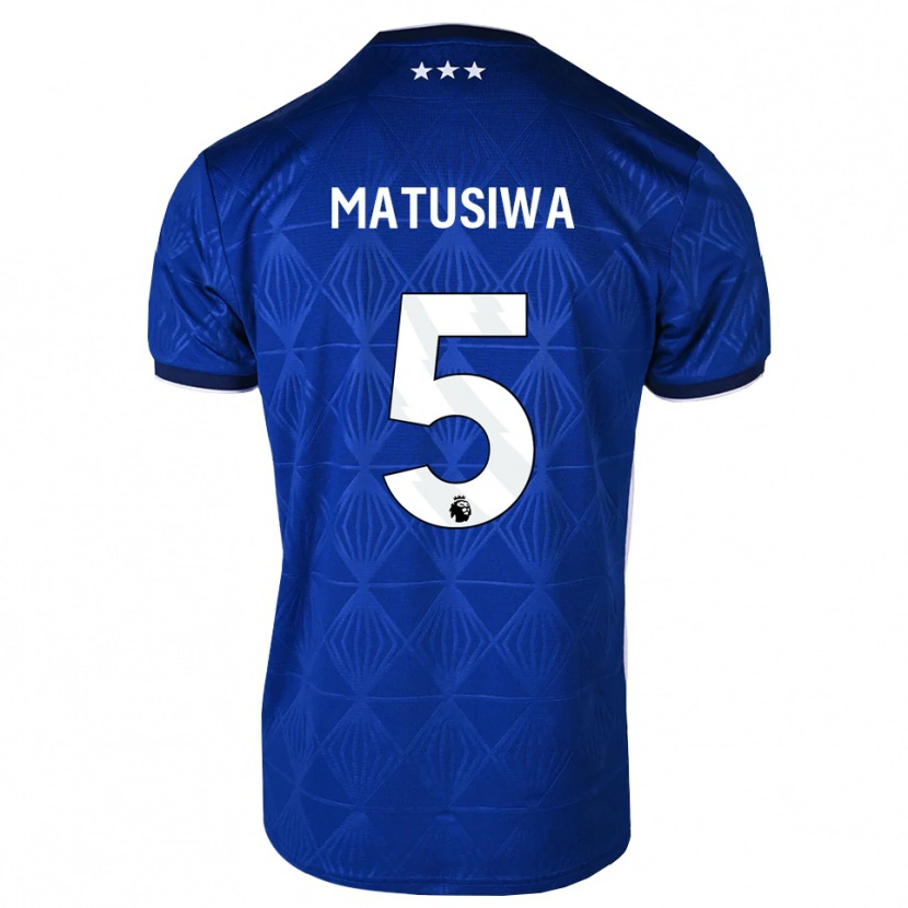 Danxen Kinder Azor Matusiwa #5 Mittelblau Weiß Rot Heimtrikot Trikot 2026/27 T-Shirt