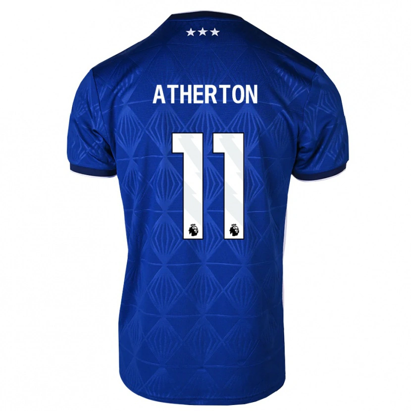 Danxen Kinder Chris Atherton #11 Mittelblau Weiß Rot Heimtrikot Trikot 2026/27 T-Shirt