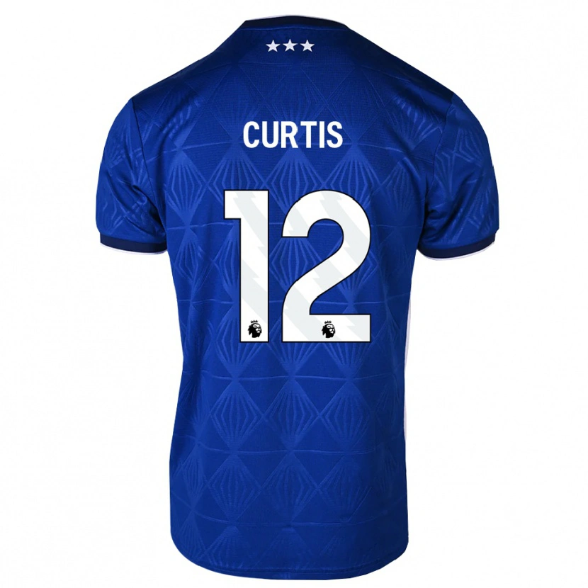 Danxen Kinder Henry Curtis #12 Mittelblau Weiß Rot Heimtrikot Trikot 2026/27 T-Shirt