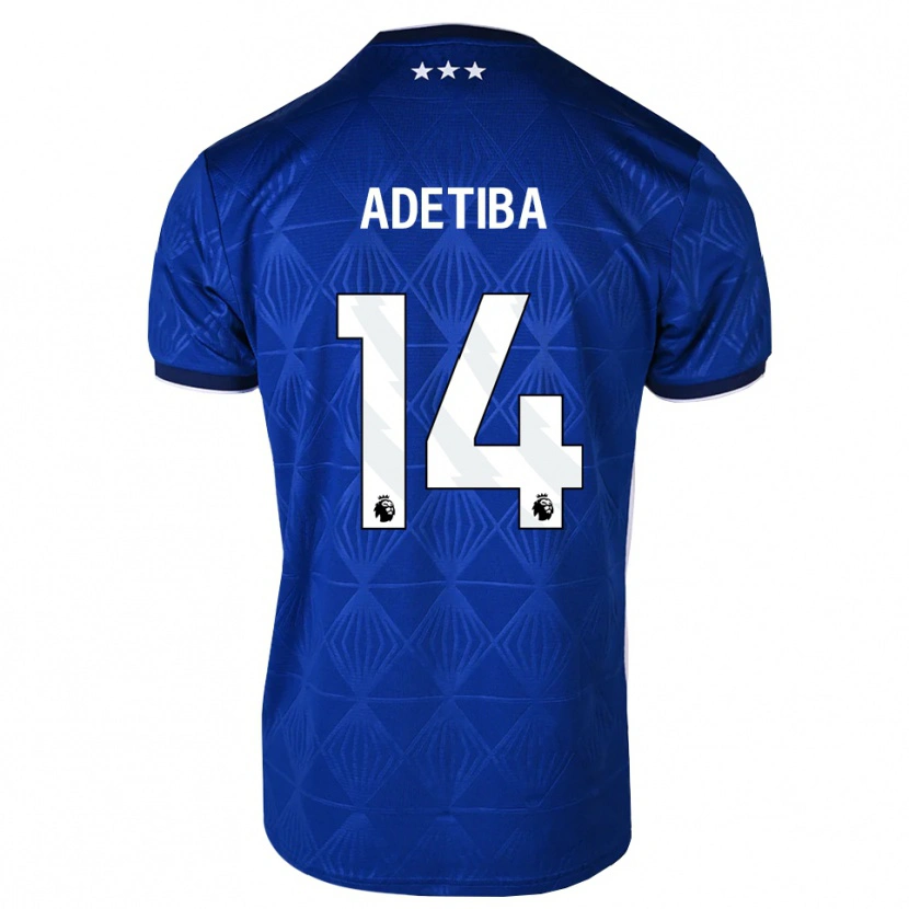 Danxen Kinder Jayden Adetiba #14 Mittelblau Weiß Rot Heimtrikot Trikot 2026/27 T-Shirt