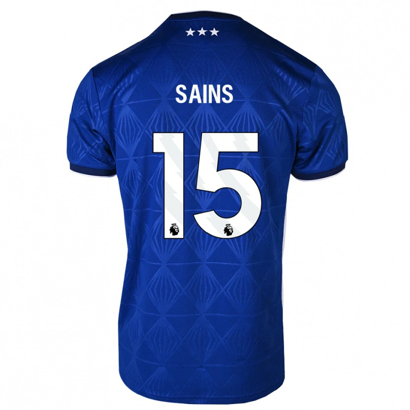 Danxen Kinder Bobby Sains #15 Mittelblau Weiß Rot Heimtrikot Trikot 2026/27 T-Shirt