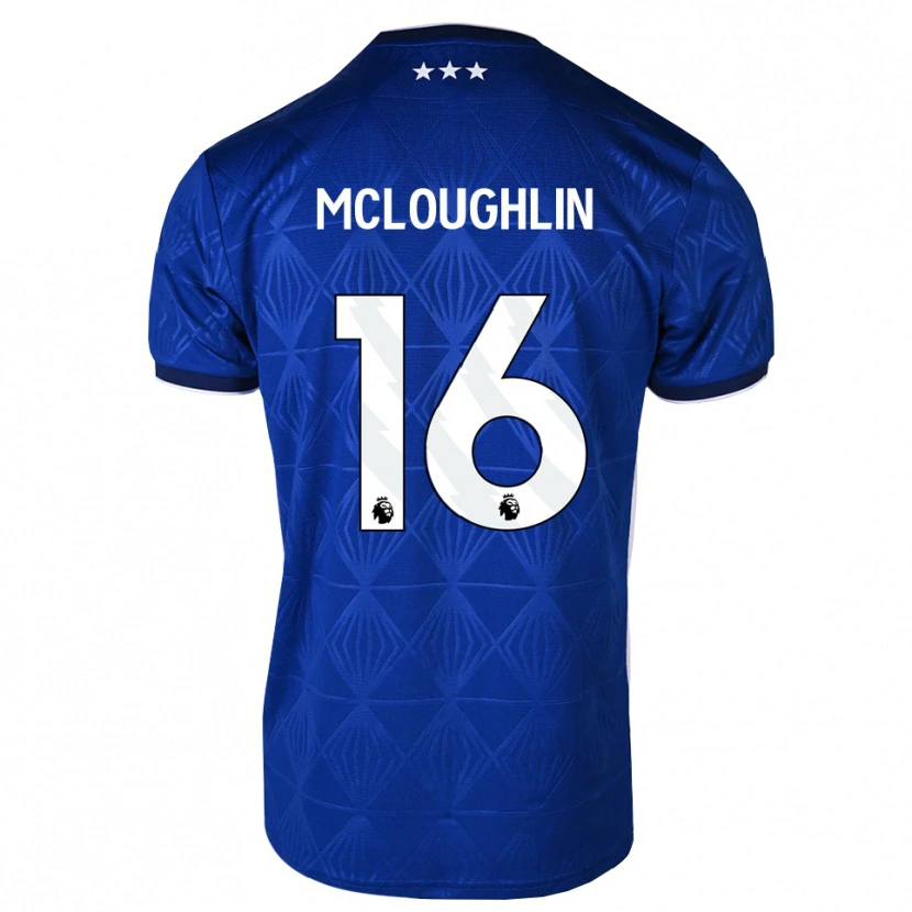 Danxen Kinder Tommy Mcloughlin #16 Mittelblau Weiß Rot Heimtrikot Trikot 2026/27 T-Shirt