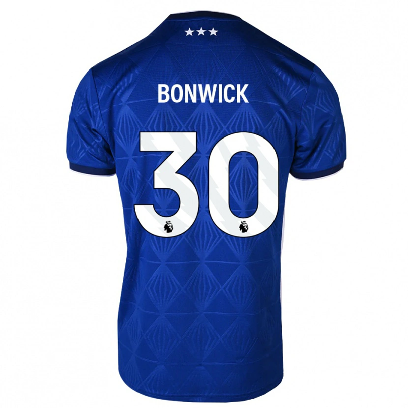 Danxen Kinder Kaci-Jai Bonwick #30 Mittelblau Weiß Rot Heimtrikot Trikot 2026/27 T-Shirt