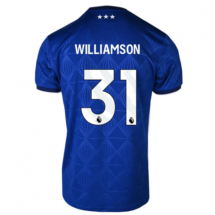 Danxen Kinder Woody Williamson #31 Mittelblau Weiß Rot Heimtrikot Trikot 2026/27 T-Shirt
