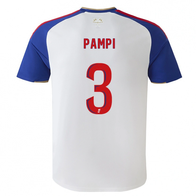 Danxen Kinder Emanuel Pampi #3 Königsblau Rot Weiß Heimtrikot Trikot 2026/27 T-Shirt