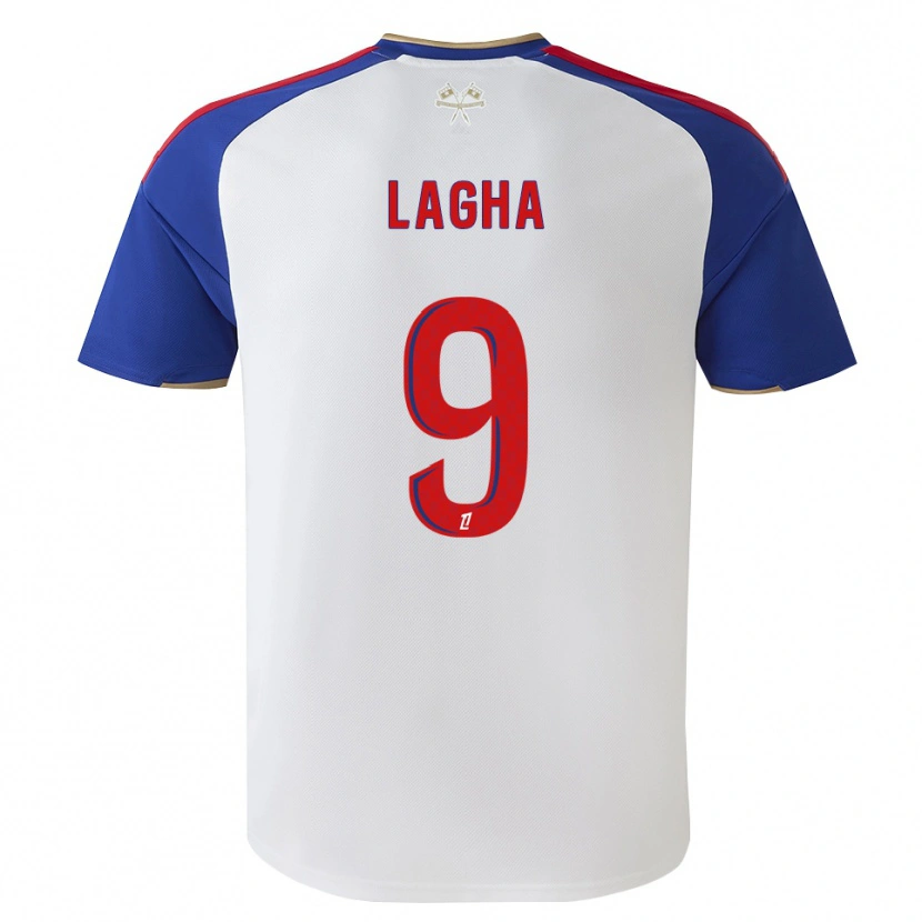 Danxen Kinder Yannis Lagha #9 Königsblau Rot Weiß Heimtrikot Trikot 2026/27 T-Shirt
