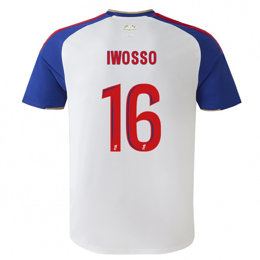 Danxen Kinder Mathis Iwosso #16 Königsblau Rot Weiß Heimtrikot Trikot 2026/27 T-Shirt