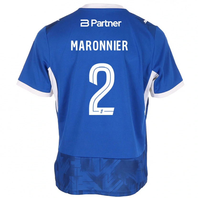 Danxen Kinder Lucas Maronnier #2 Mittelblau Weiß Heimtrikot Trikot 2026/27 T-Shirt