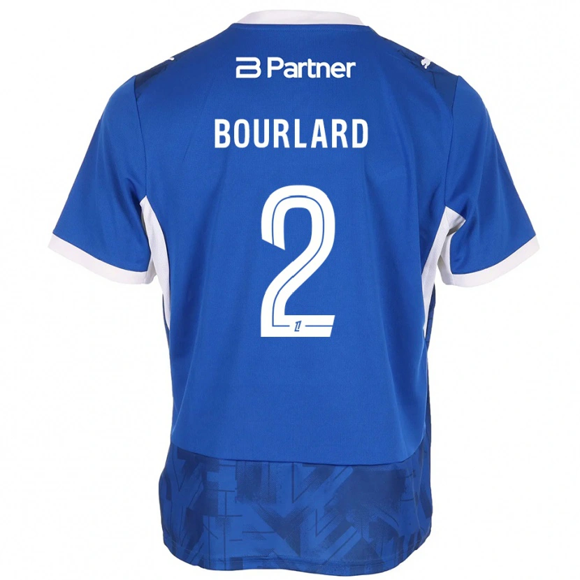 Danxen Kinder Liam Bourlard #2 Mittelblau Weiß Heimtrikot Trikot 2026/27 T-Shirt