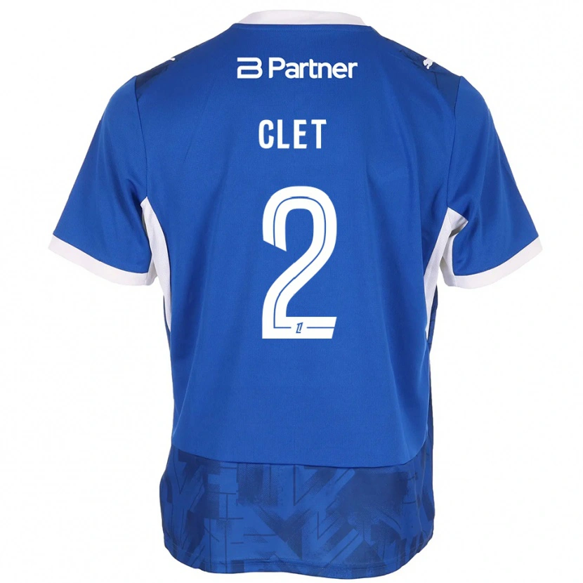Danxen Kinder Chrys Clet #2 Mittelblau Weiß Heimtrikot Trikot 2026/27 T-Shirt