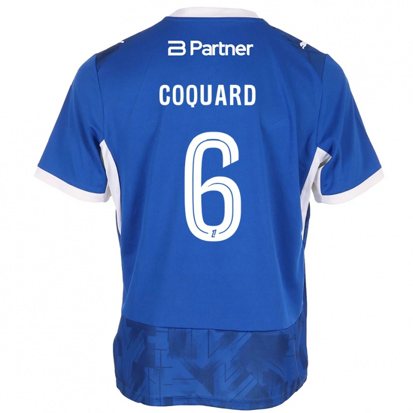 Danxen Kinder Alexis Coquard #6 Mittelblau Weiß Heimtrikot Trikot 2026/27 T-Shirt