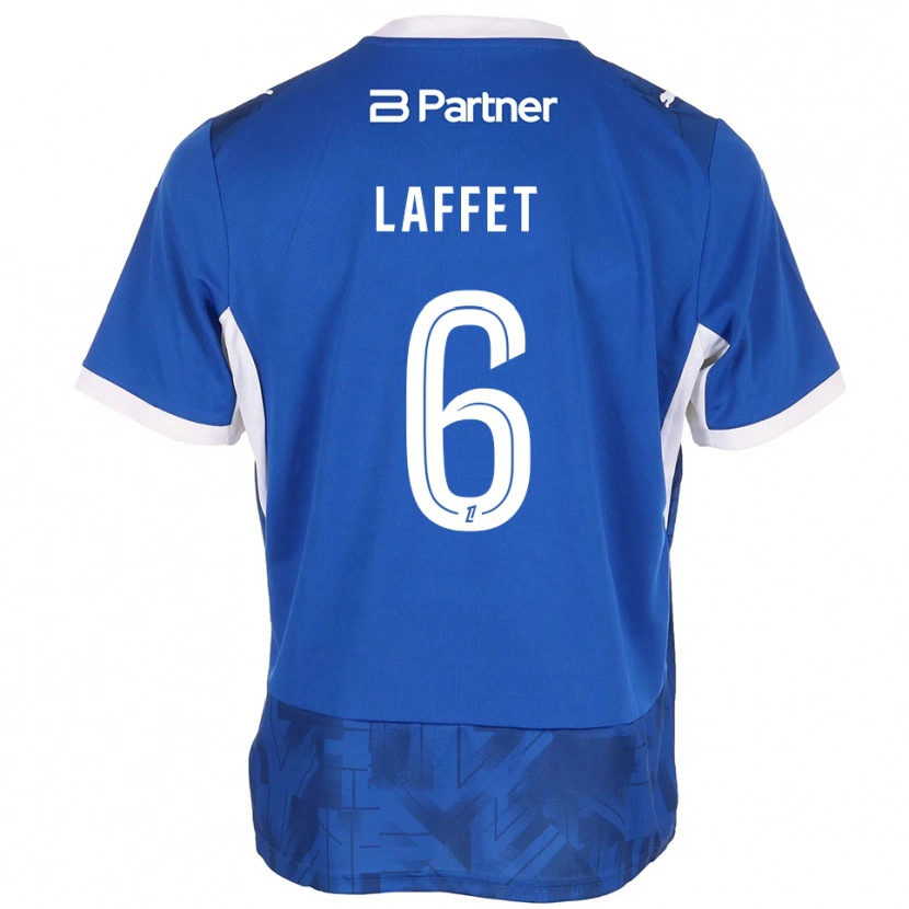 Danxen Kinder Yves Laffet #6 Mittelblau Weiß Heimtrikot Trikot 2026/27 T-Shirt