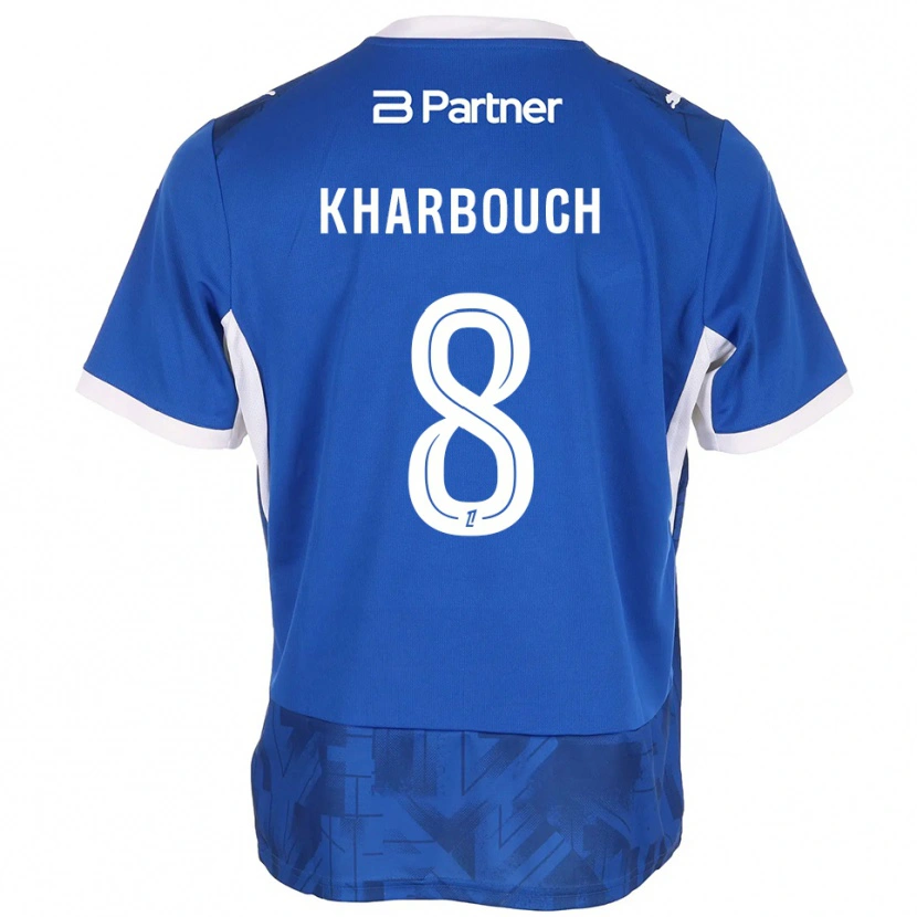Danxen Kinder Yanis Kharbouch #8 Mittelblau Weiß Heimtrikot Trikot 2026/27 T-Shirt