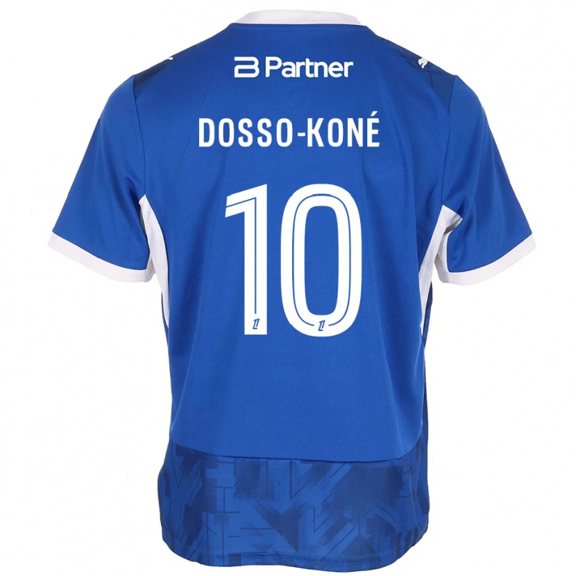 Danxen Kinder Namory Dosso-Koné #10 Mittelblau Weiß Heimtrikot Trikot 2026/27 T-Shirt