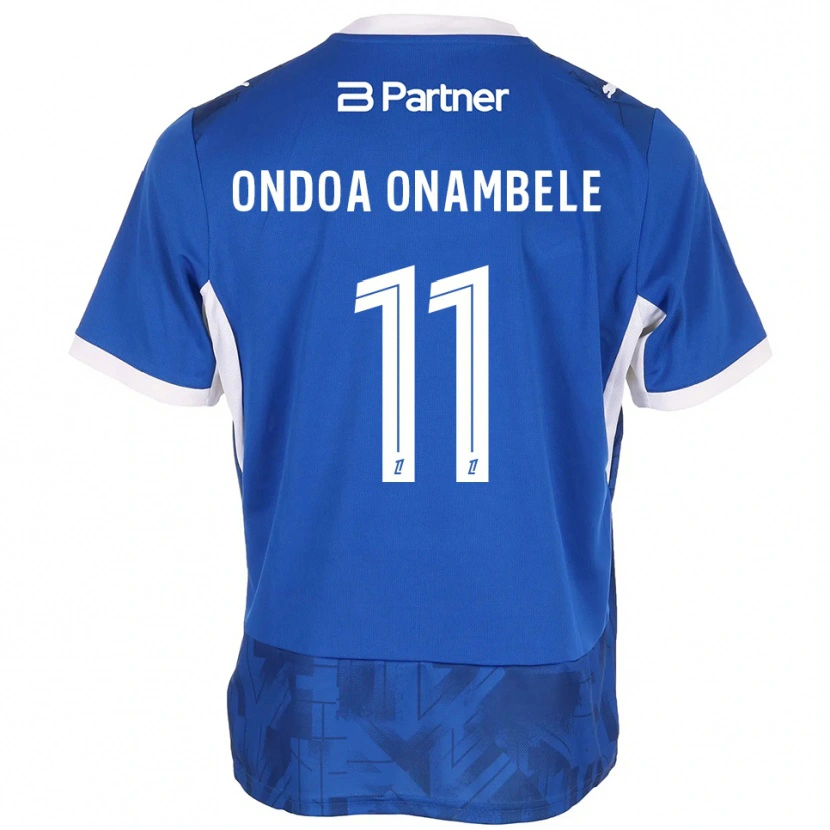 Danxen Kinder Fred Ondoa Onambele #11 Mittelblau Weiß Heimtrikot Trikot 2026/27 T-Shirt
