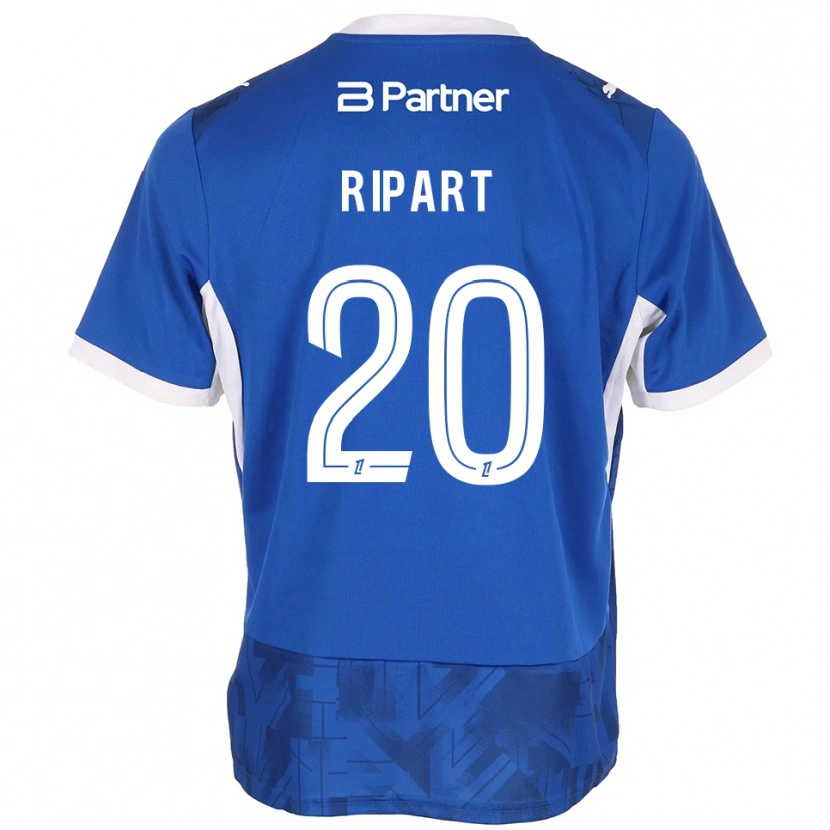 Danxen Kinder Renaud Ripart #20 Mittelblau Weiß Heimtrikot Trikot 2026/27 T-Shirt