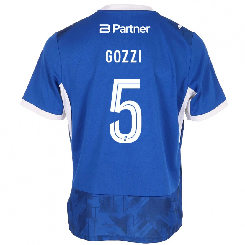 Danxen Kinder Paolo Gozzi #5 Mittelblau Weiß Heimtrikot Trikot 2026/27 T-Shirt