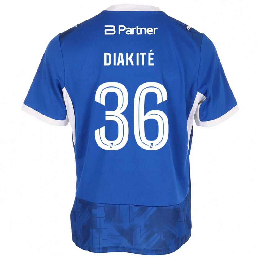 Danxen Kinder Amadou Diakité #36 Mittelblau Weiß Heimtrikot Trikot 2026/27 T-Shirt