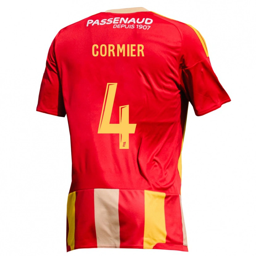 Danxen Kinder Leny Cormier #4 Rot Gelb Grün Heimtrikot Trikot 2026/27 T-Shirt