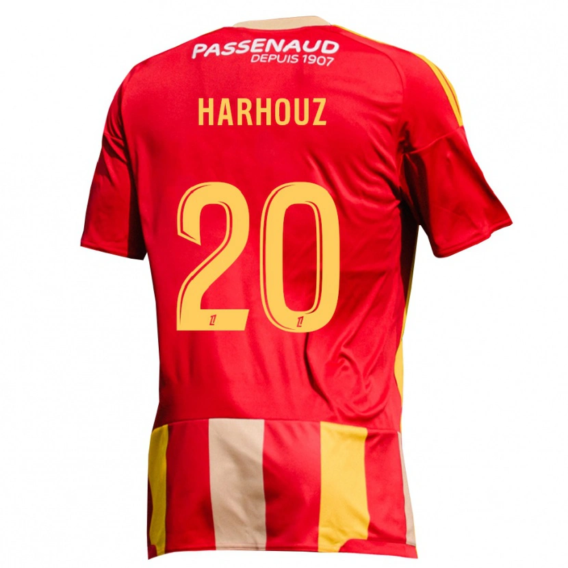 Danxen Kinder William Harhouz #20 Rot Gelb Grün Heimtrikot Trikot 2026/27 T-Shirt