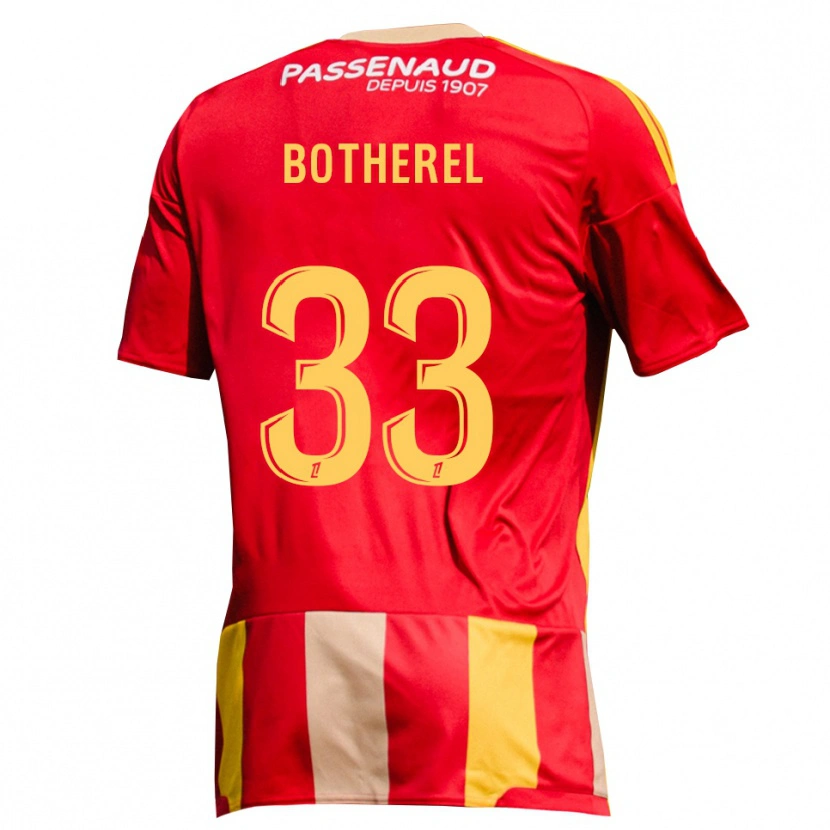 Danxen Kinder Lucas Botherel #33 Rot Gelb Grün Heimtrikot Trikot 2026/27 T-Shirt
