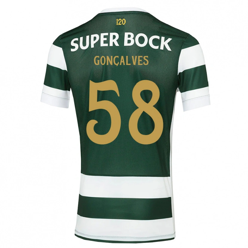 Danxen Kinder Flávio Gonçalves #58 Dunkelschiefergrau Weiß Heimtrikot Trikot 2026/27 T-Shirt
