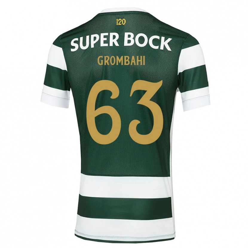 Danxen Kinder Chris Grombahi #63 Dunkelschiefergrau Weiß Heimtrikot Trikot 2026/27 T-Shirt