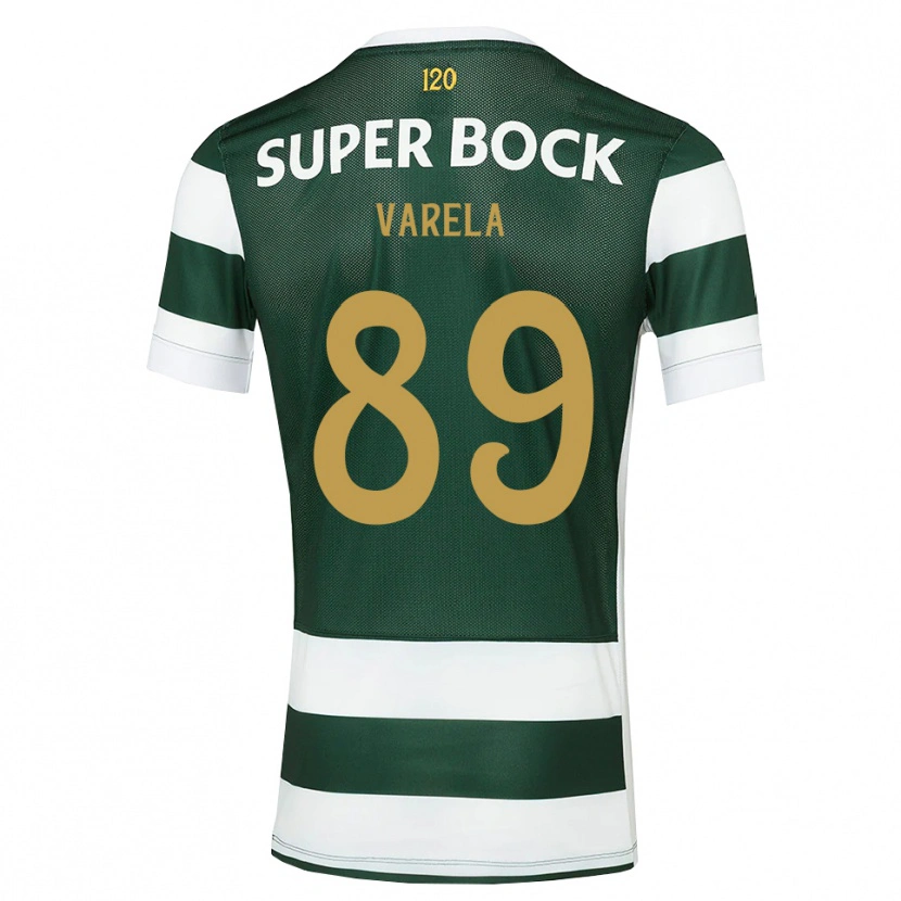 Danxen Kinder Leonardo Varela #89 Dunkelschiefergrau Weiß Heimtrikot Trikot 2026/27 T-Shirt