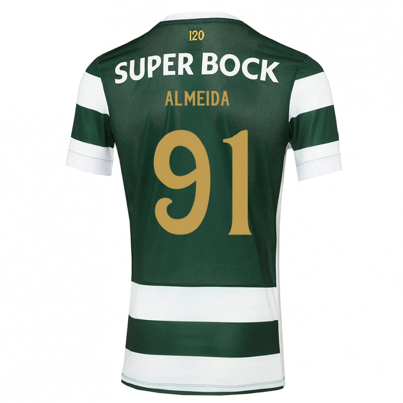 Danxen Kinder Miguel Almeida #91 Dunkelschiefergrau Weiß Heimtrikot Trikot 2026/27 T-Shirt