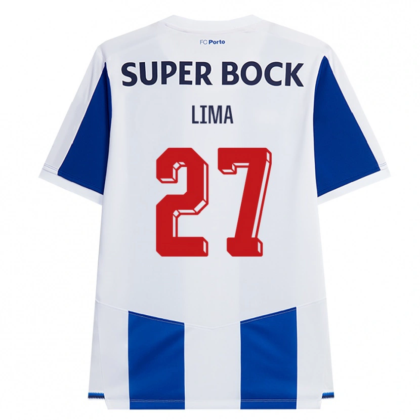 Danxen Kinder Cláudia Lima #27 Blau Weiß Rot Heimtrikot Trikot 2026/27 T-Shirt