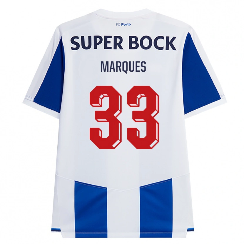 Danxen Kinder Bárbara Marques #33 Blau Weiß Rot Heimtrikot Trikot 2026/27 T-Shirt