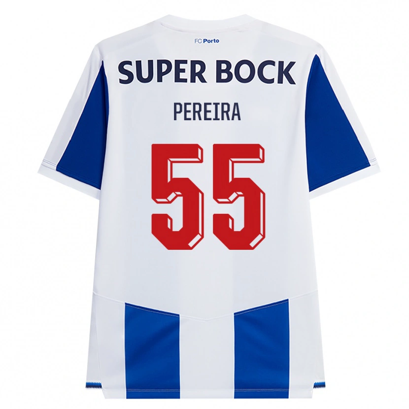 Danxen Kinder Yoan Pereira #55 Blau Weiß Rot Heimtrikot Trikot 2026/27 T-Shirt