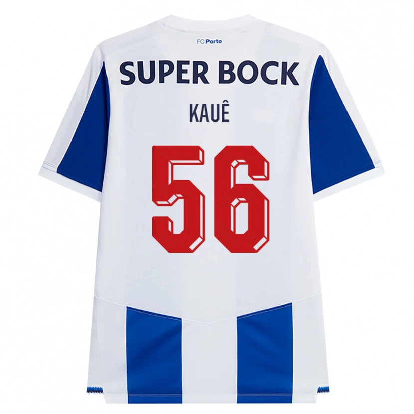 Danxen Kinder Kauê Rodrigues Pessanha #56 Blau Weiß Rot Heimtrikot Trikot 2026/27 T-Shirt