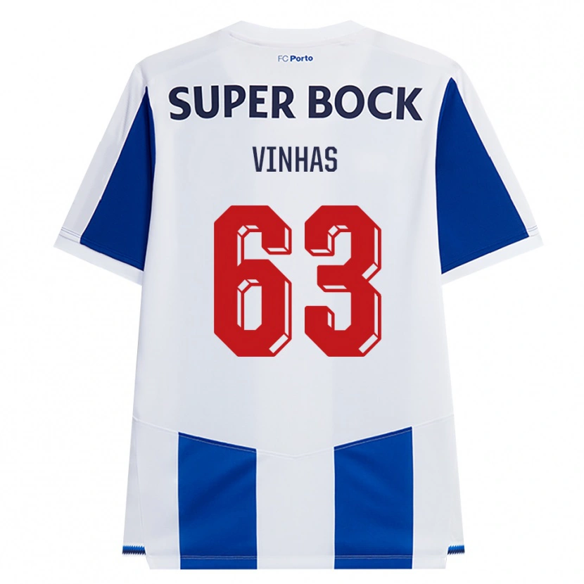 Danxen Kinder David Vinhas #63 Blau Weiß Rot Heimtrikot Trikot 2026/27 T-Shirt