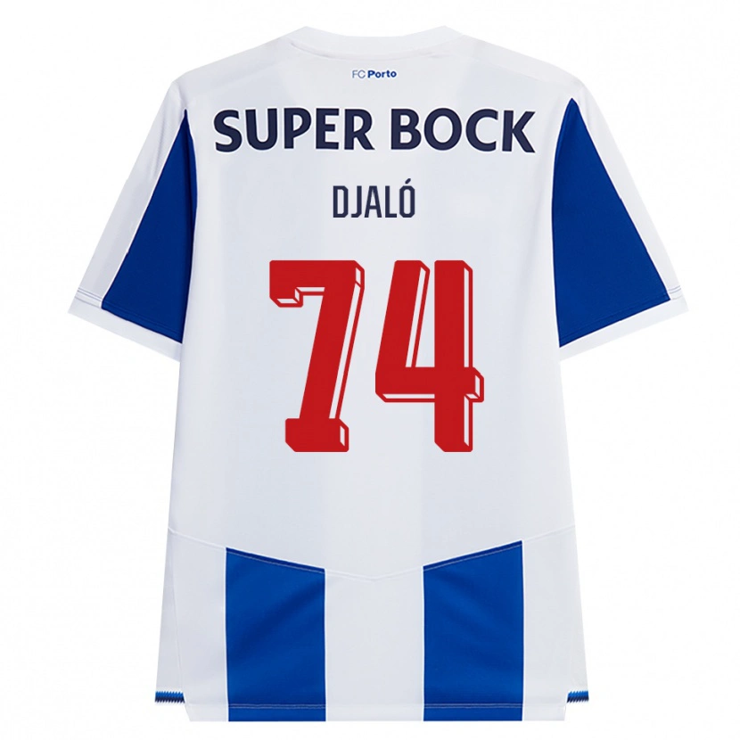 Danxen Kinder Ussumane Djaló #74 Blau Weiß Rot Heimtrikot Trikot 2026/27 T-Shirt