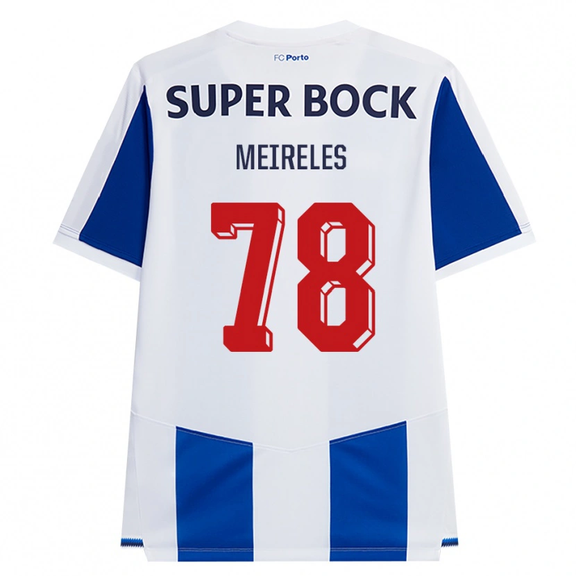 Danxen Kinder Jorge Meireles #78 Blau Weiß Rot Heimtrikot Trikot 2026/27 T-Shirt